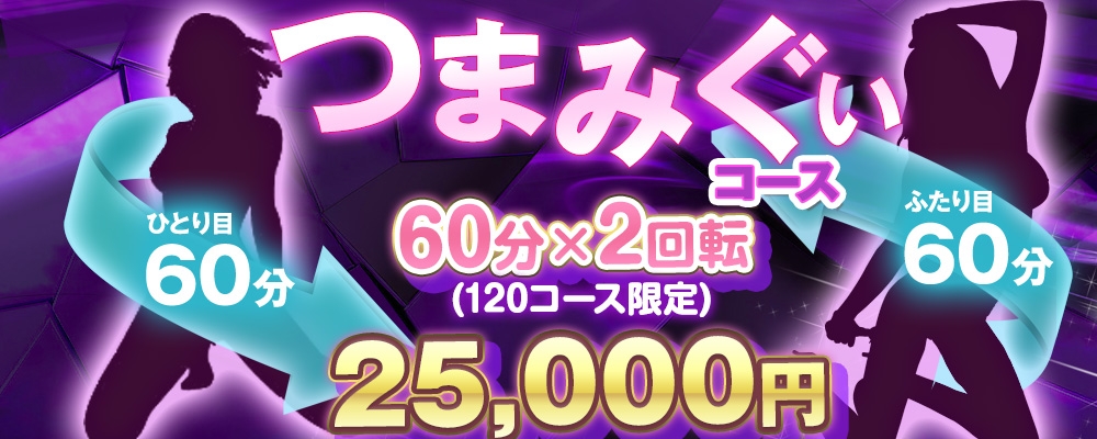 ザ・つまみぐいコース(60分×2回転)